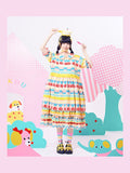 Pastel Colorful Peter Pan Dress