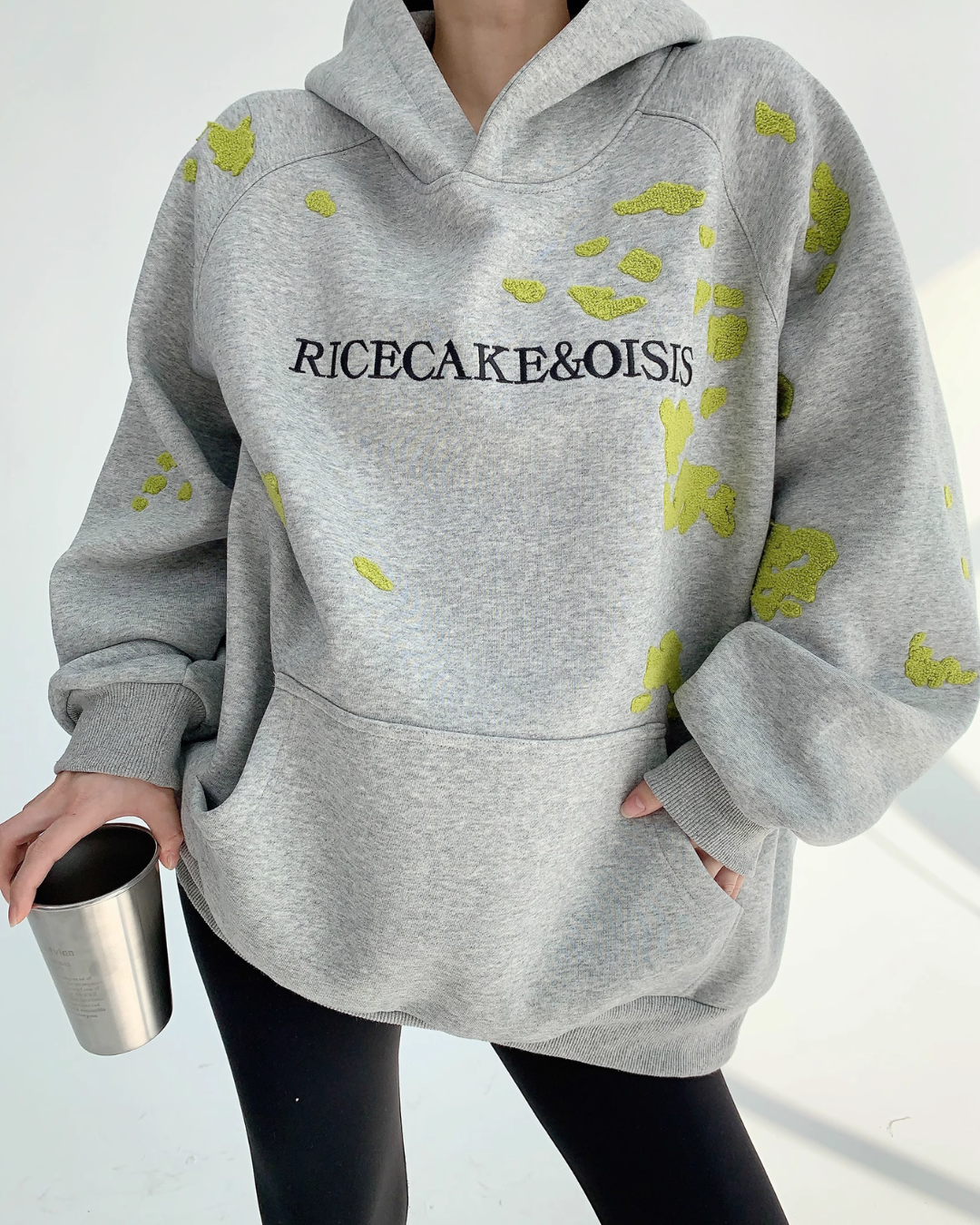 Lime Fleck Studio Logo Hoodie