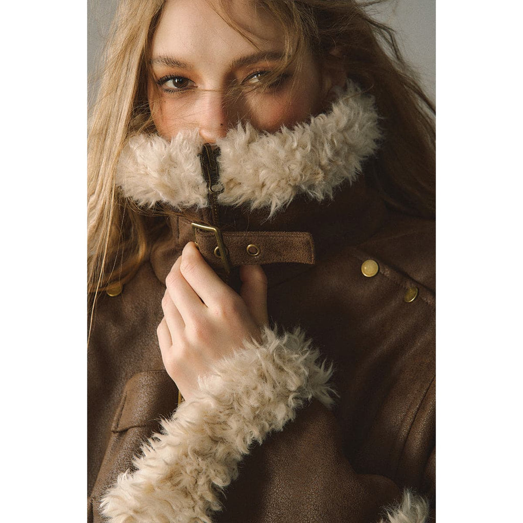 Reversible Suede Patchwork Jacket - 2-in-1 Premium Outerwear with Dual Designs