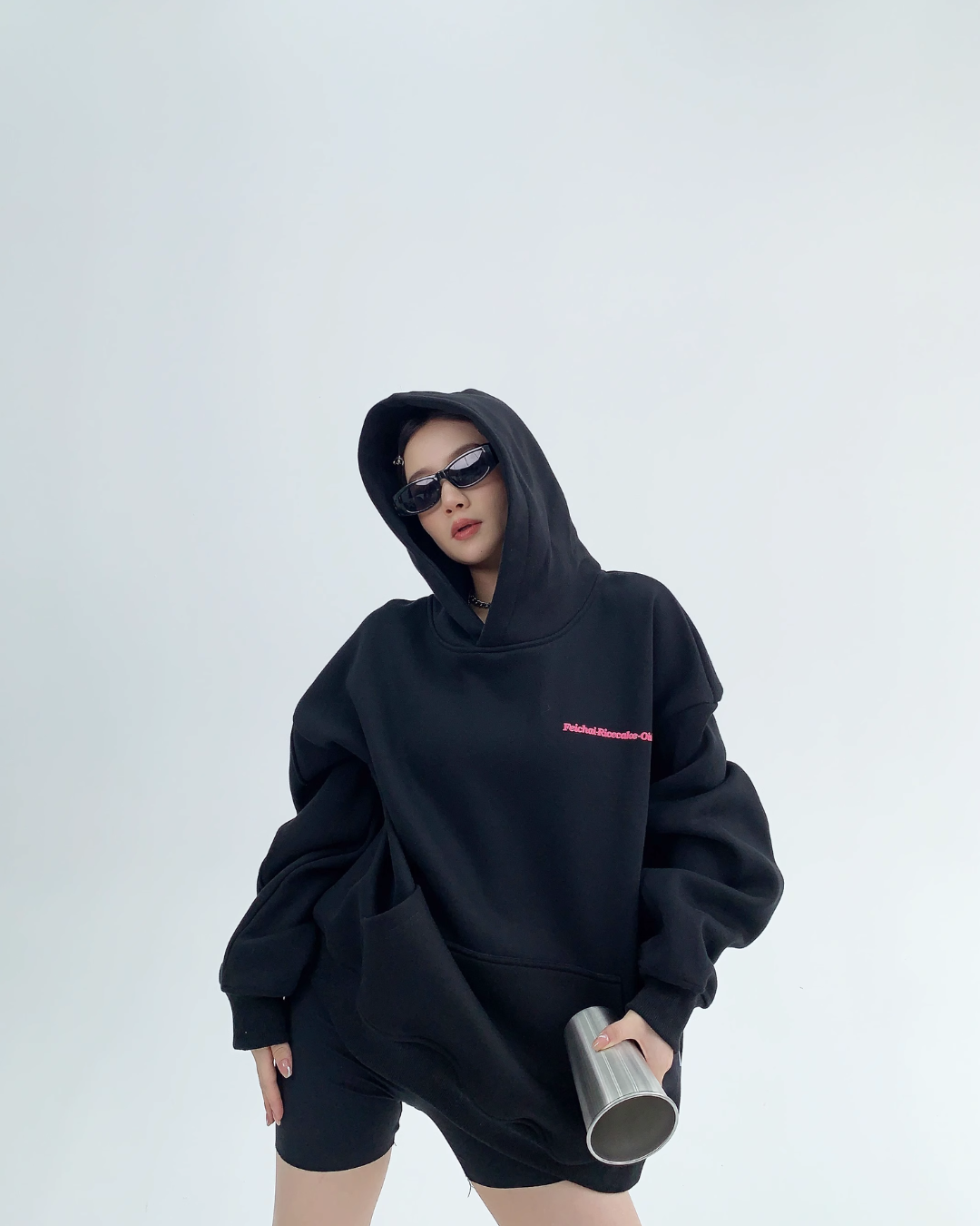 Sand Halo Oversized Hoodie