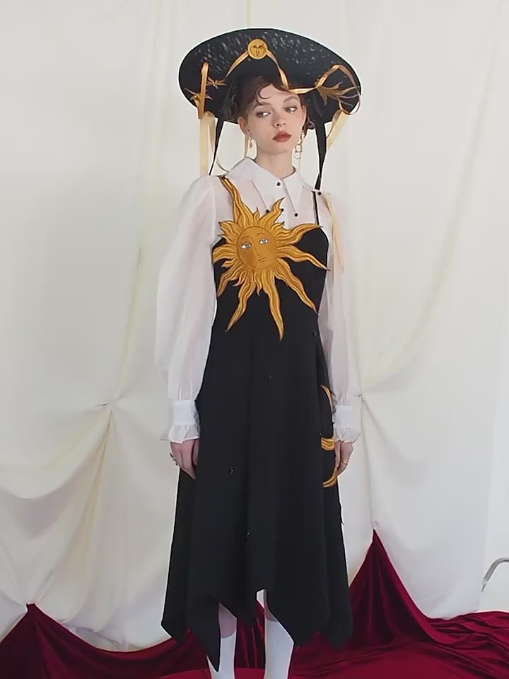 Twilight Sun Embroidered Dress