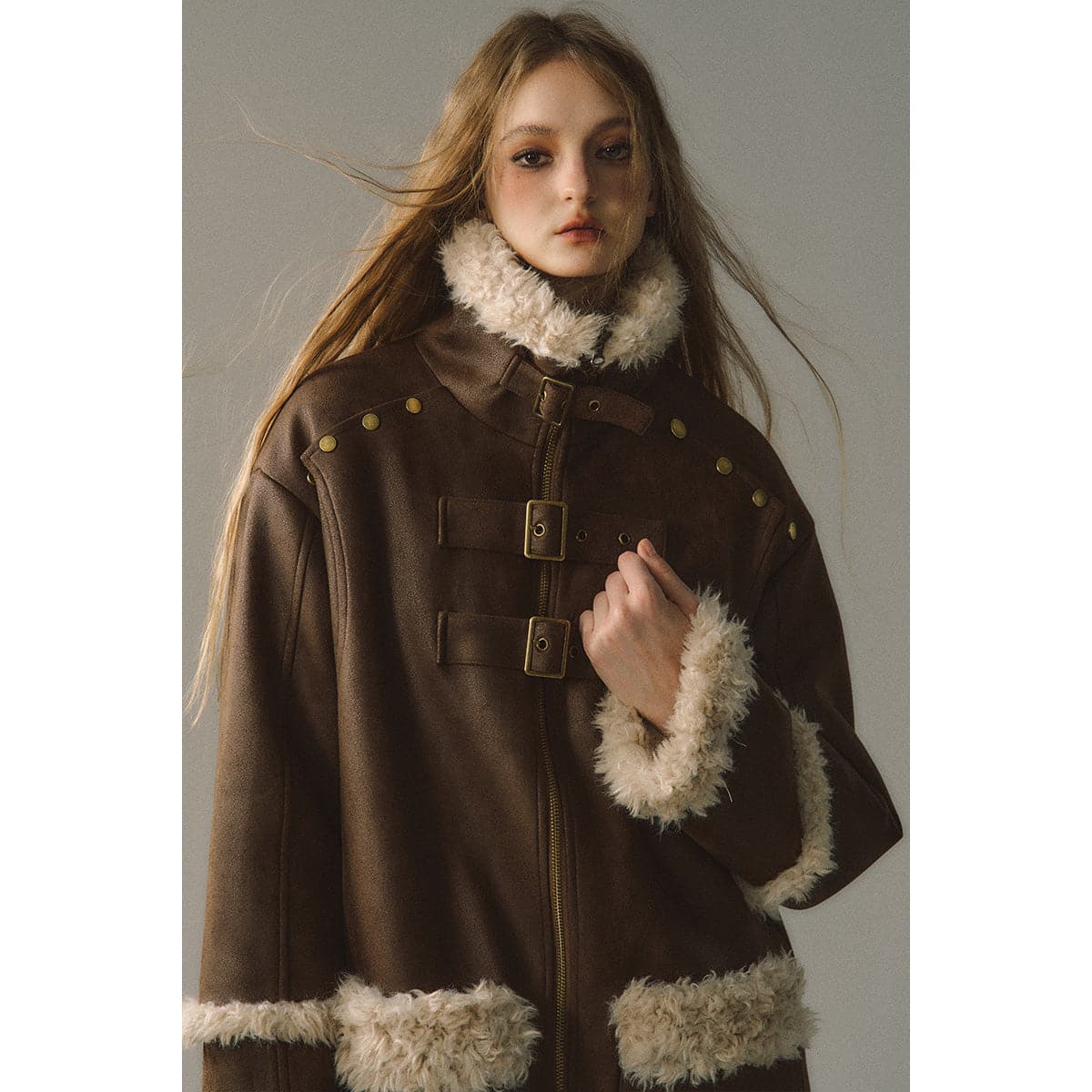Reversible Suede Patchwork Jacket - 2-in-1 Premium Outerwear with Dual Designs