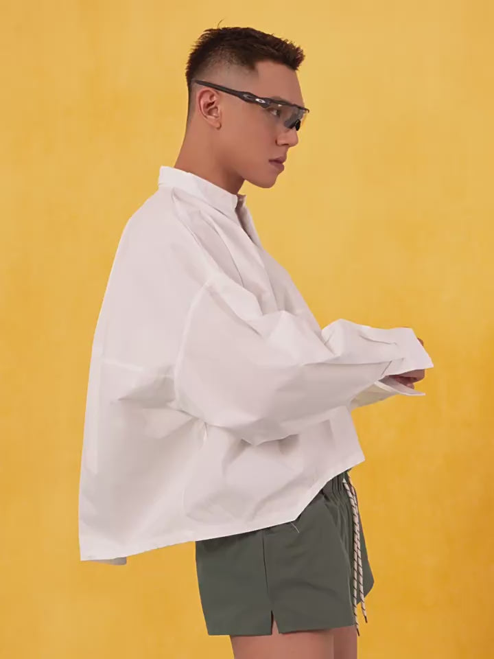 Boxy Oversized Poplin Shirt
