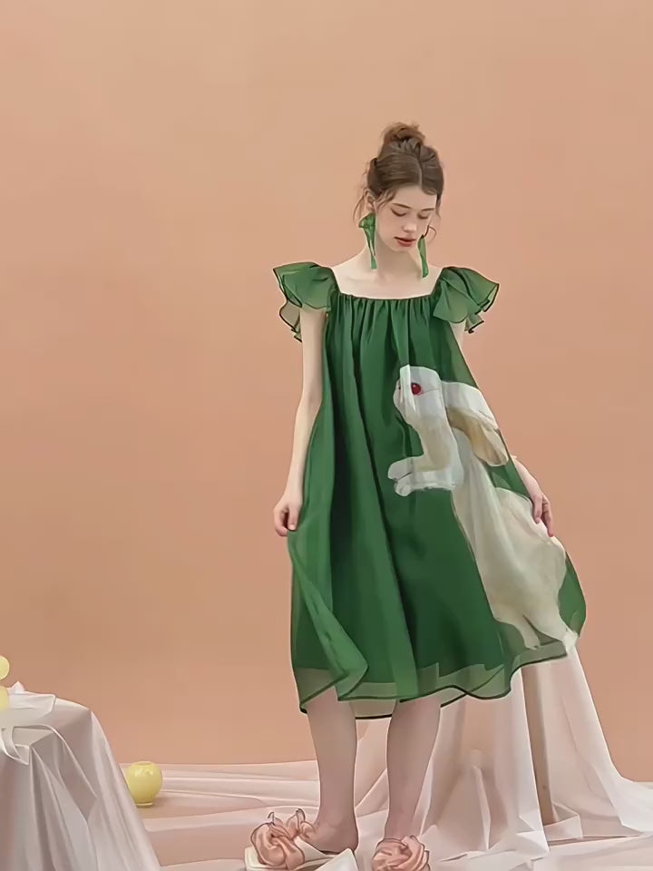 Enchanted Forest Rabbit Dress