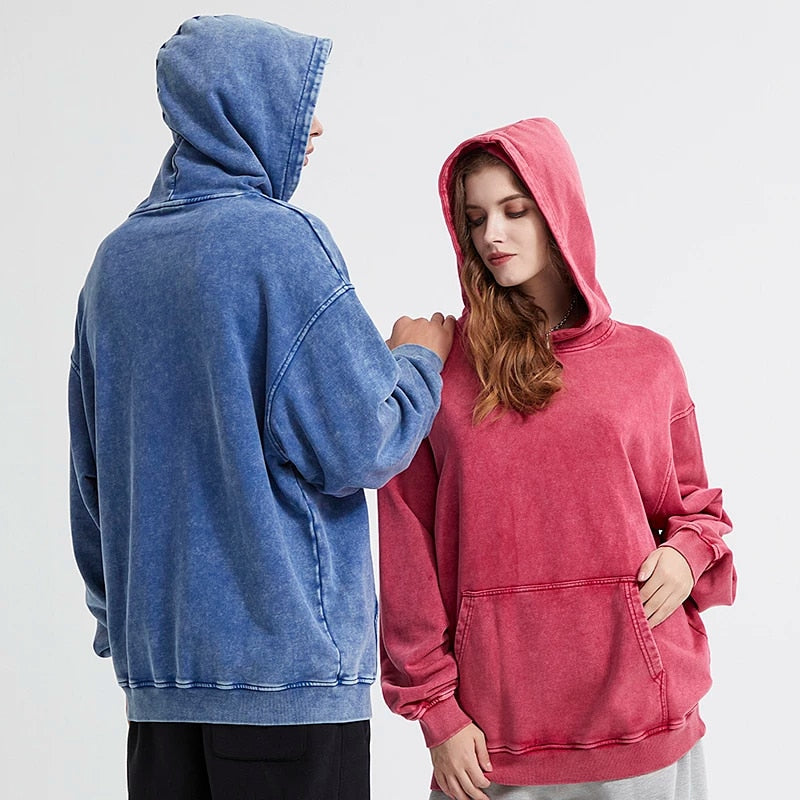 Washed-Out Oversized Hoodie