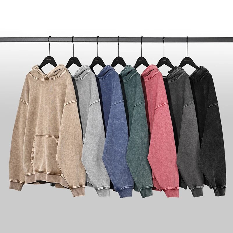 Washed-Out Oversized Hoodie