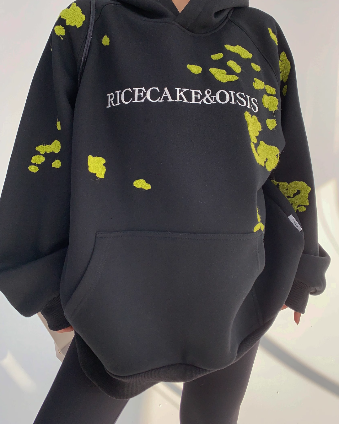 Lime Fleck Studio Logo Hoodie