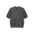 Retro Button Short-Sleeve Knit Cardigan