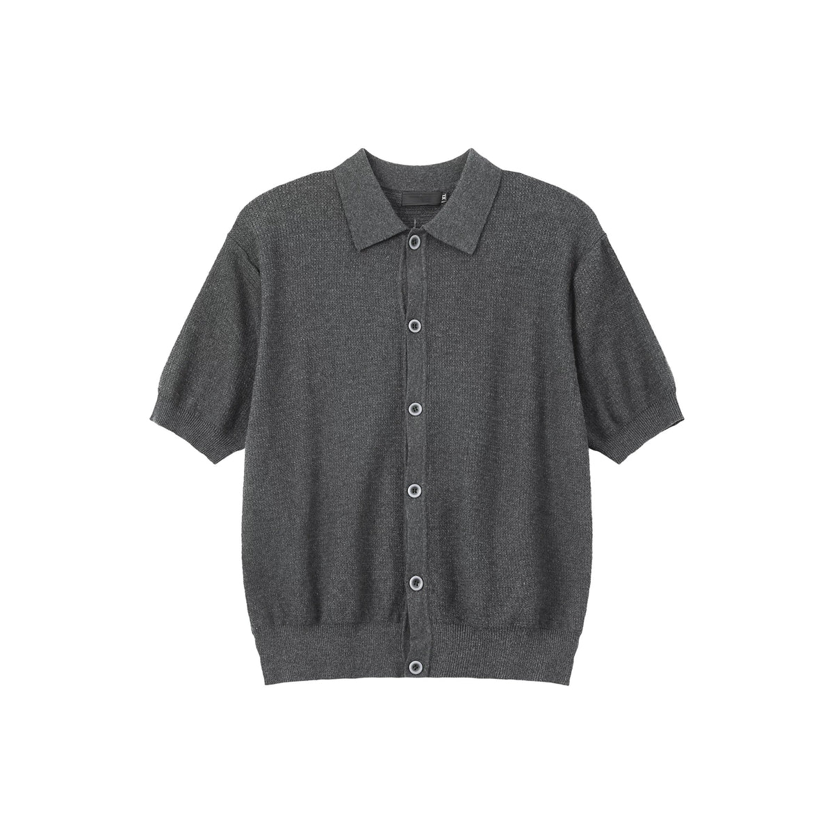 Retro Button Short-Sleeve Knit Cardigan