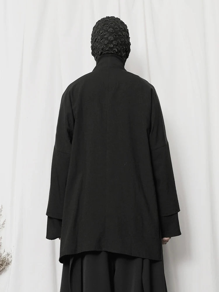 Oversized Black Kimono Cardigan