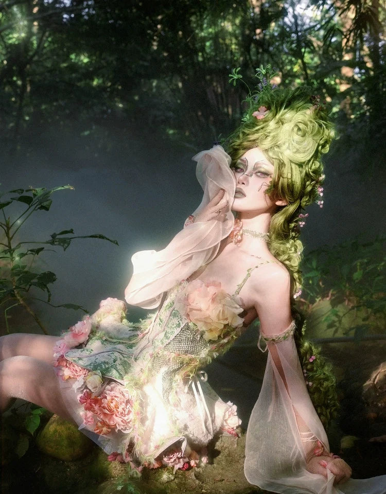 Garden Fairy Floral Dress Set