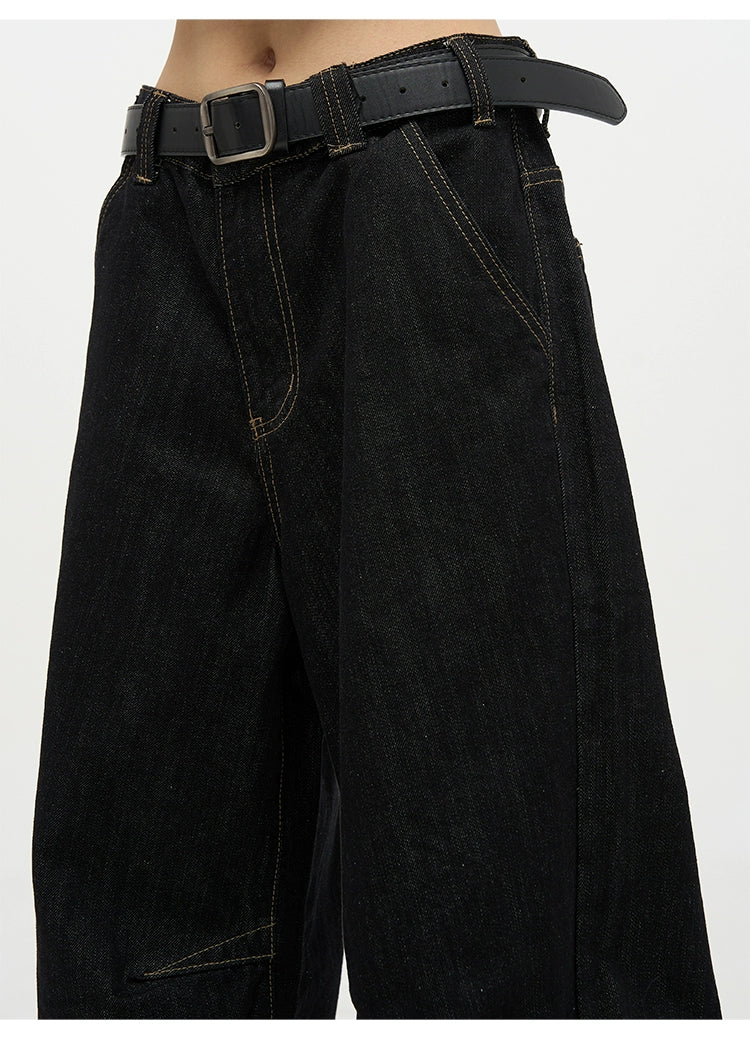 High Waist Baggy Premium Denim Jeans