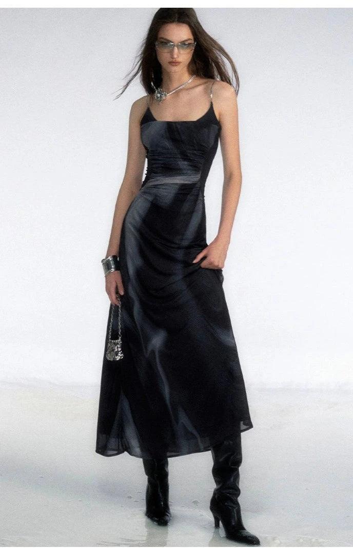 Of Akiva Elegant Satin Maxi Dress
