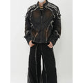 Ember Shard Ruined Denim Jacket