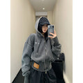 Graphite Orbit Zip Hoodie