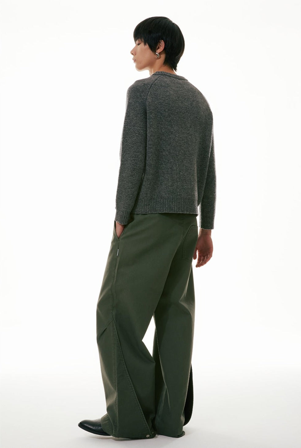 Wide-Leg Workwear Denim Jeans