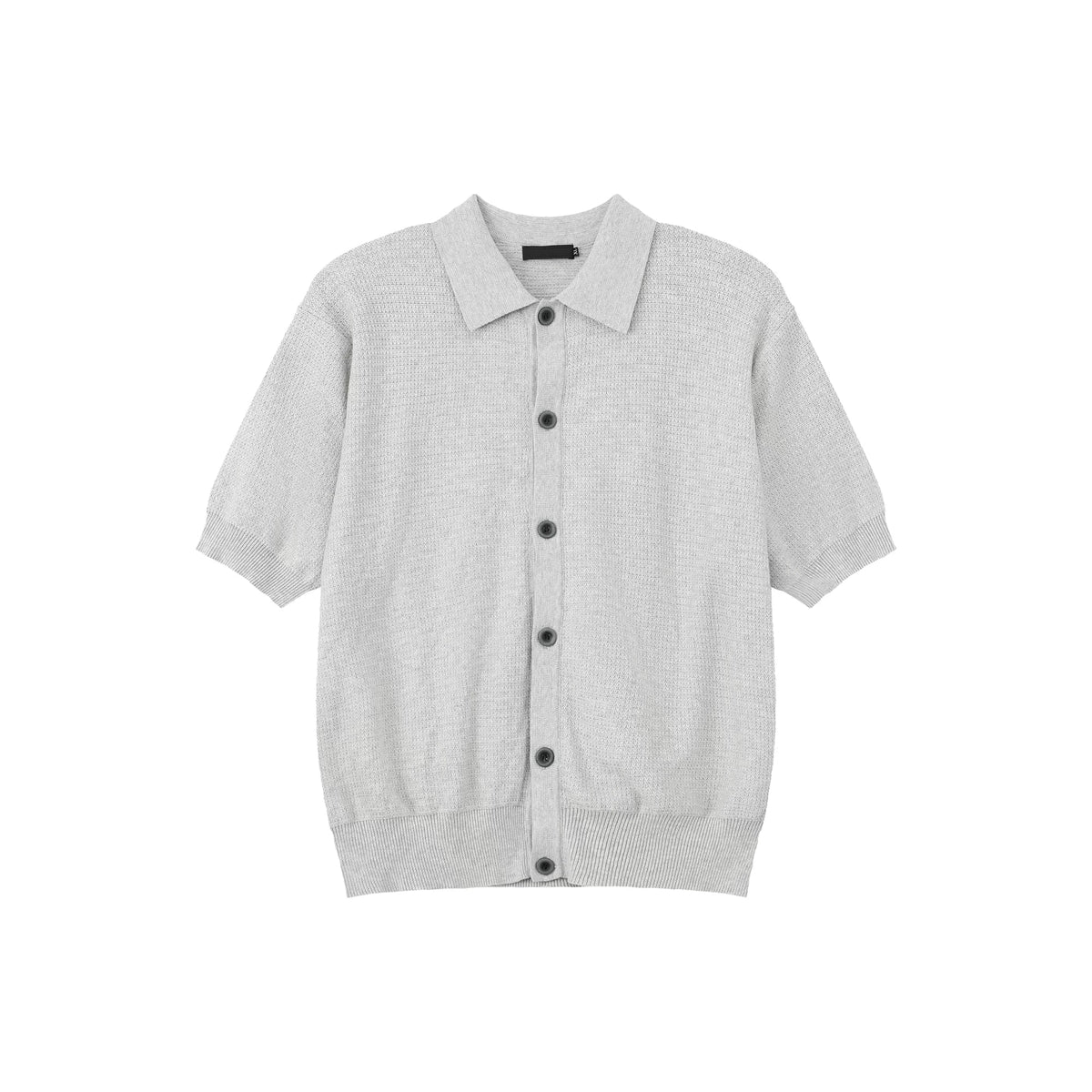 Retro Button Short-Sleeve Knit Cardigan