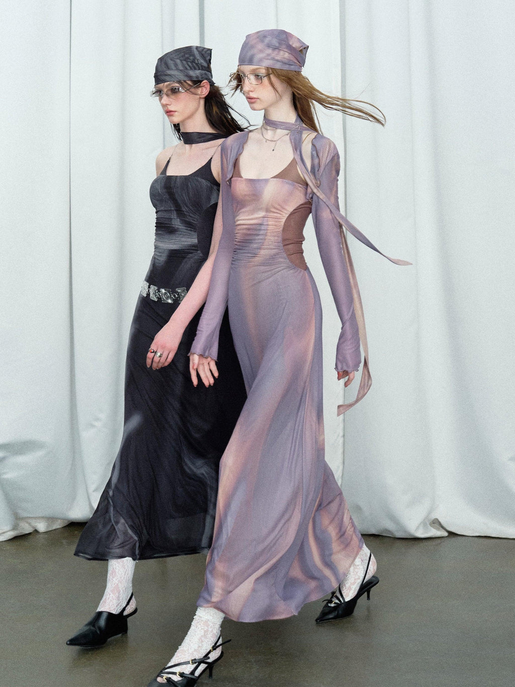 Of Akiva Elegant Satin Maxi Dress