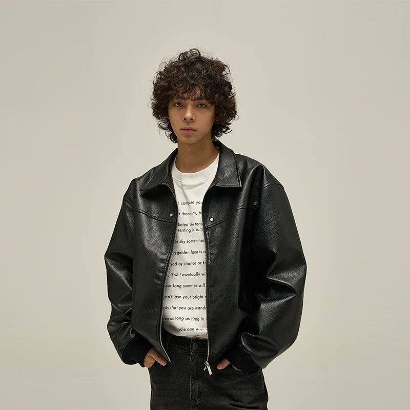 Vintage Faux Leather Jacket