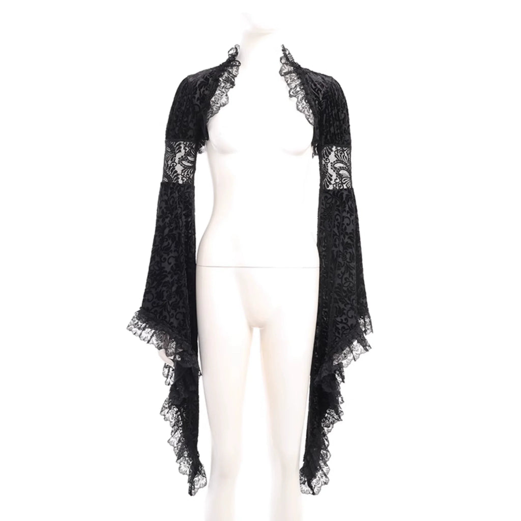 Purple Corset Dress or Black Lace Bolero