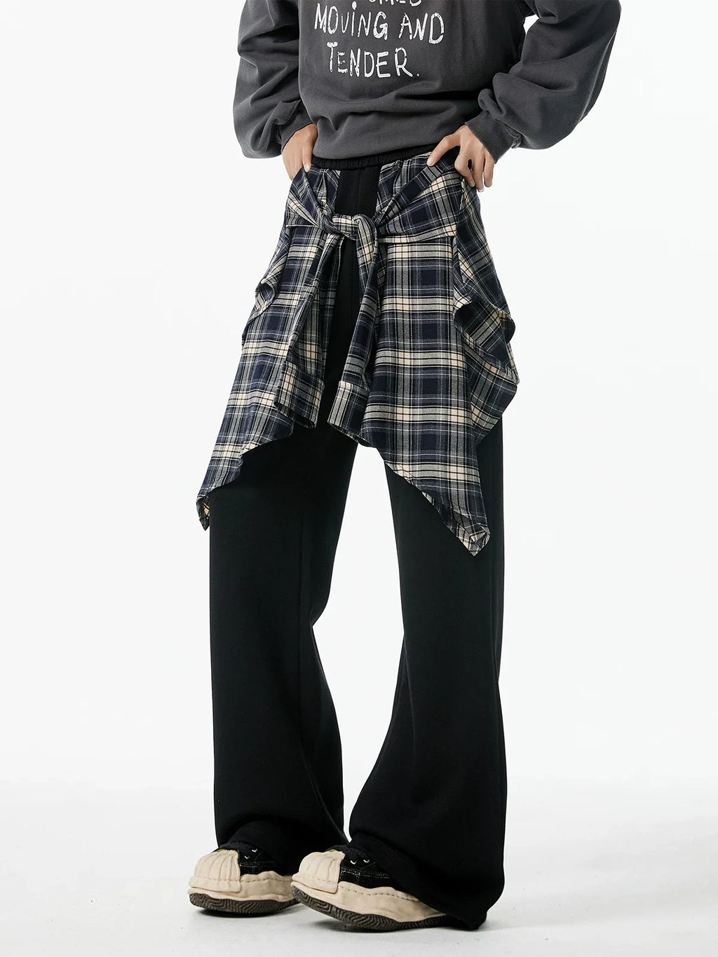 Flannel Wrap Hybrid Jogger Pants