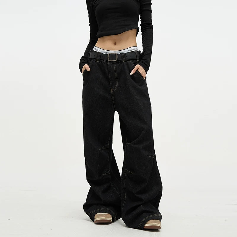 High Waist Baggy Premium Denim Jeans