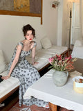Floral Sleeveless Long Dress