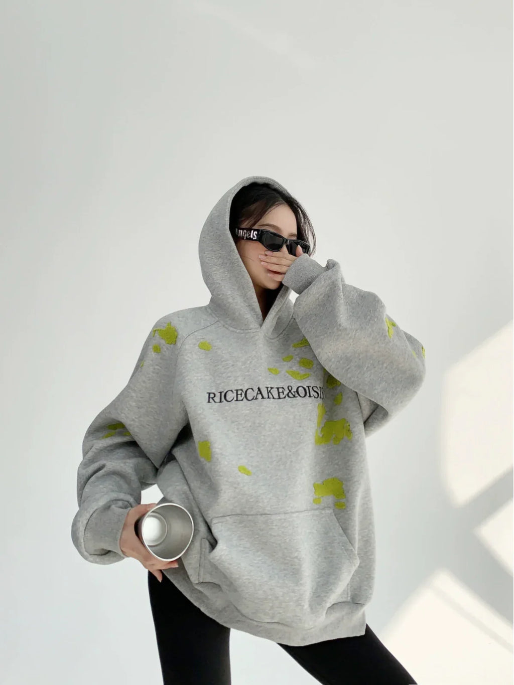 Lime Fleck Studio Logo Hoodie
