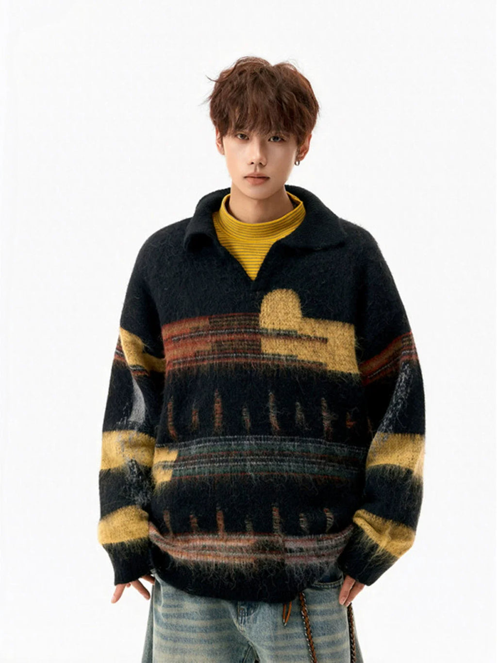 Aurora Haze Fuzzy Knit Sweater