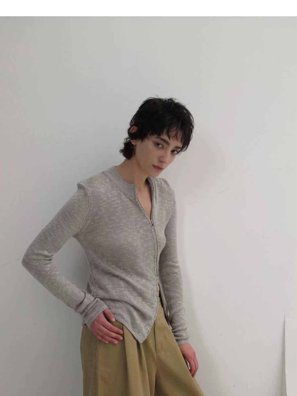 Sheen Second-Skin Zip Cardigan