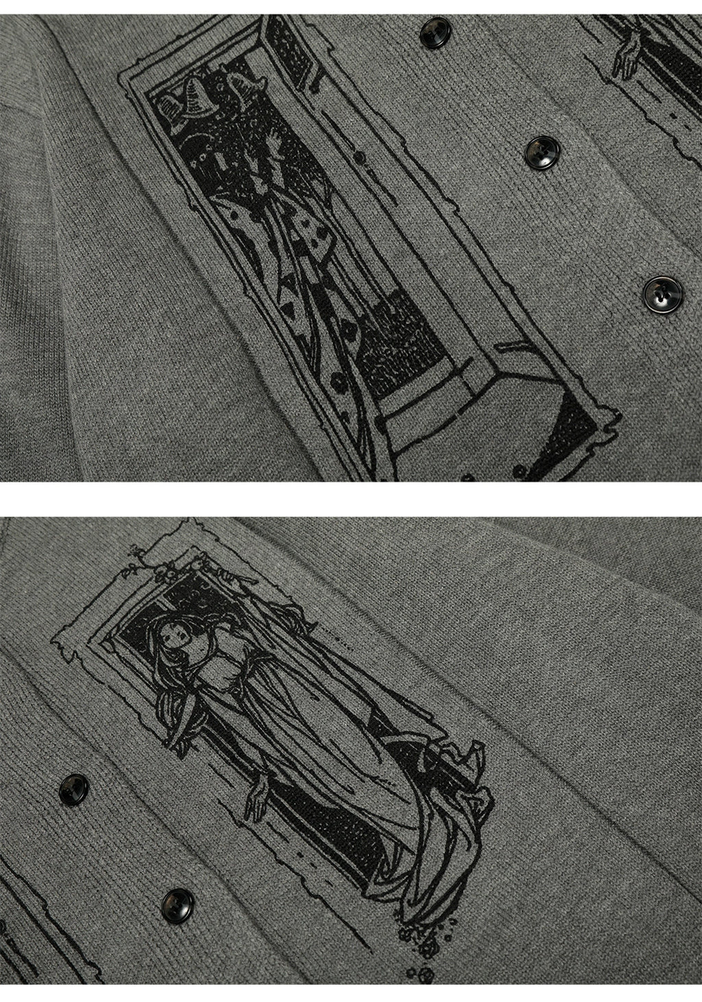 Tarot Window Graphic Knit Cardigan