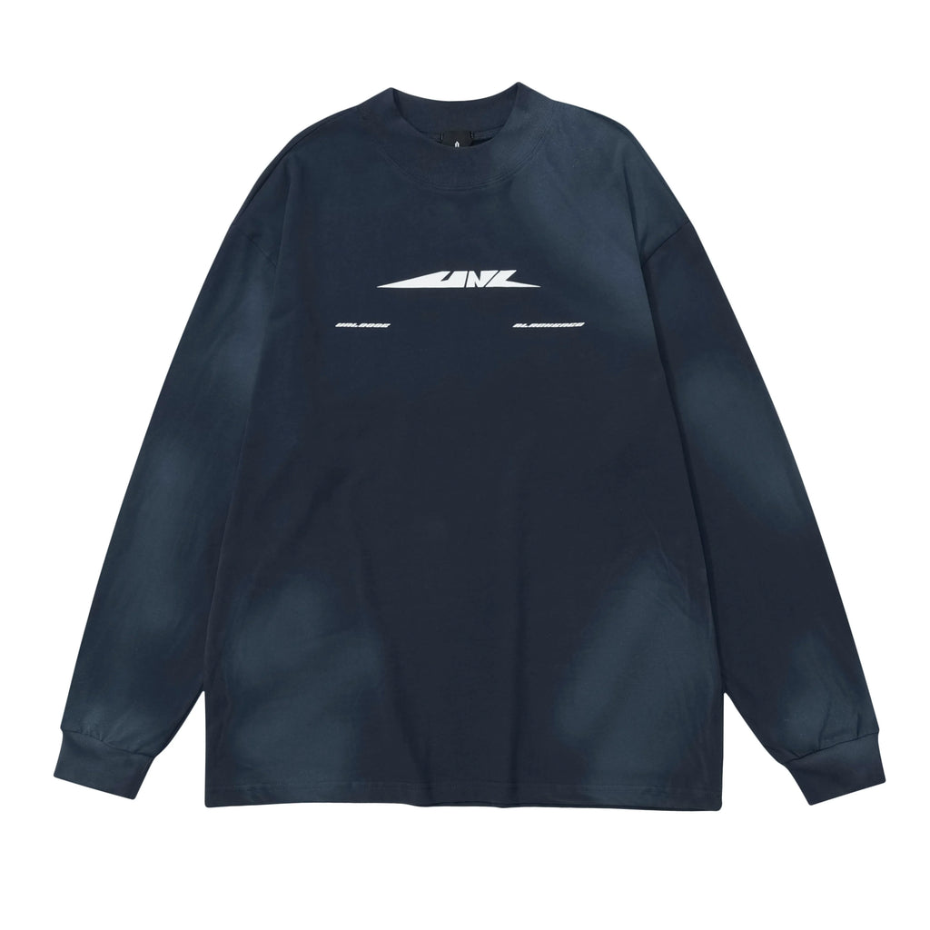 Navy Blue Graphic Logo Sweatshirt