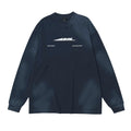 Navy Blue Graphic Logo Sweatshirt