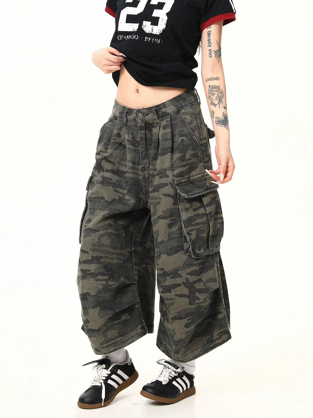 Baggy Camouflage Cargo Pants