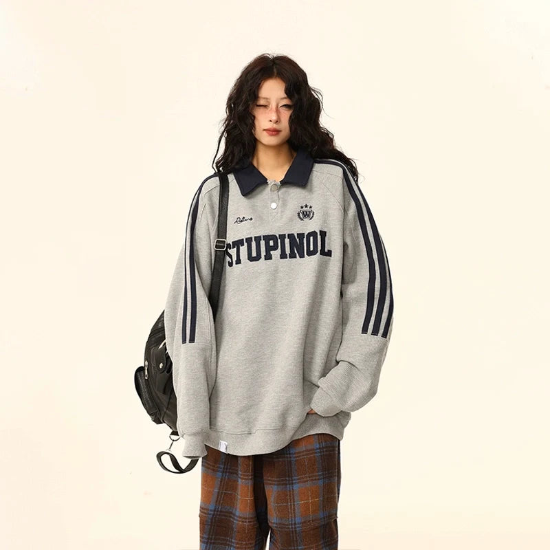 Stupinol Varsity Polo Sweatshirt