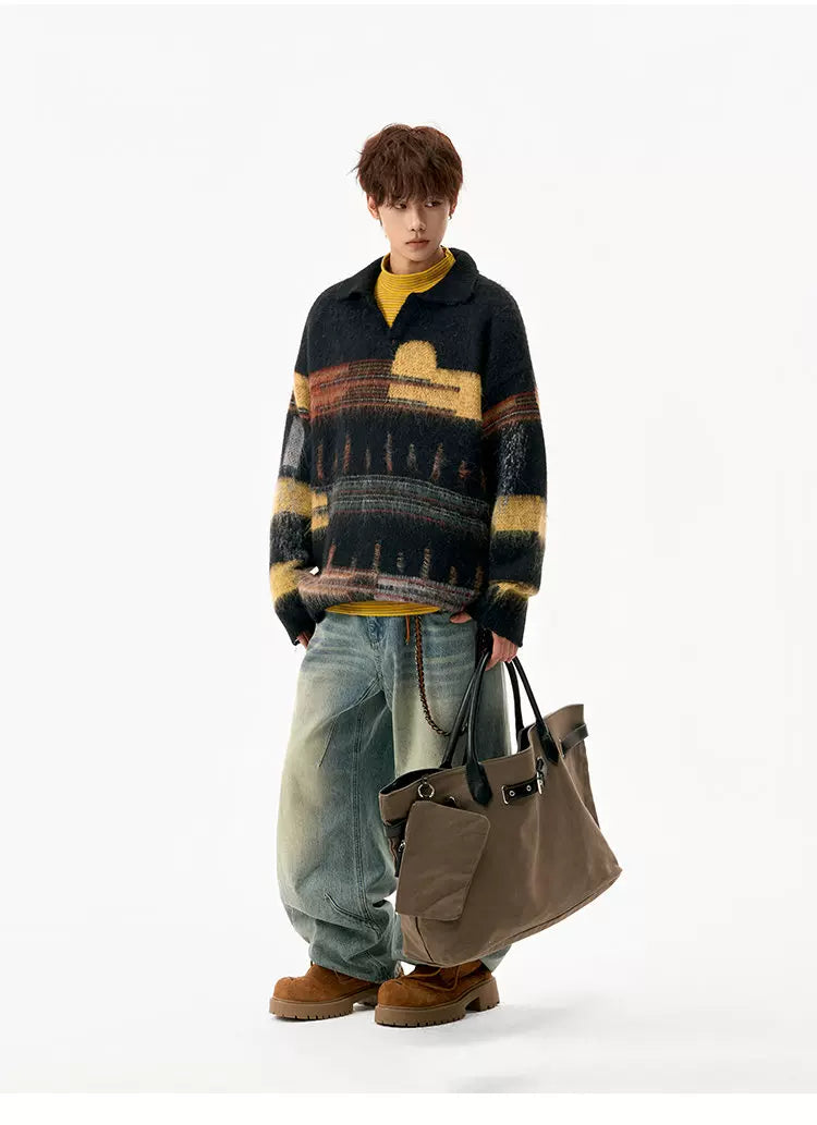 Aurora Haze Fuzzy Knit Sweater