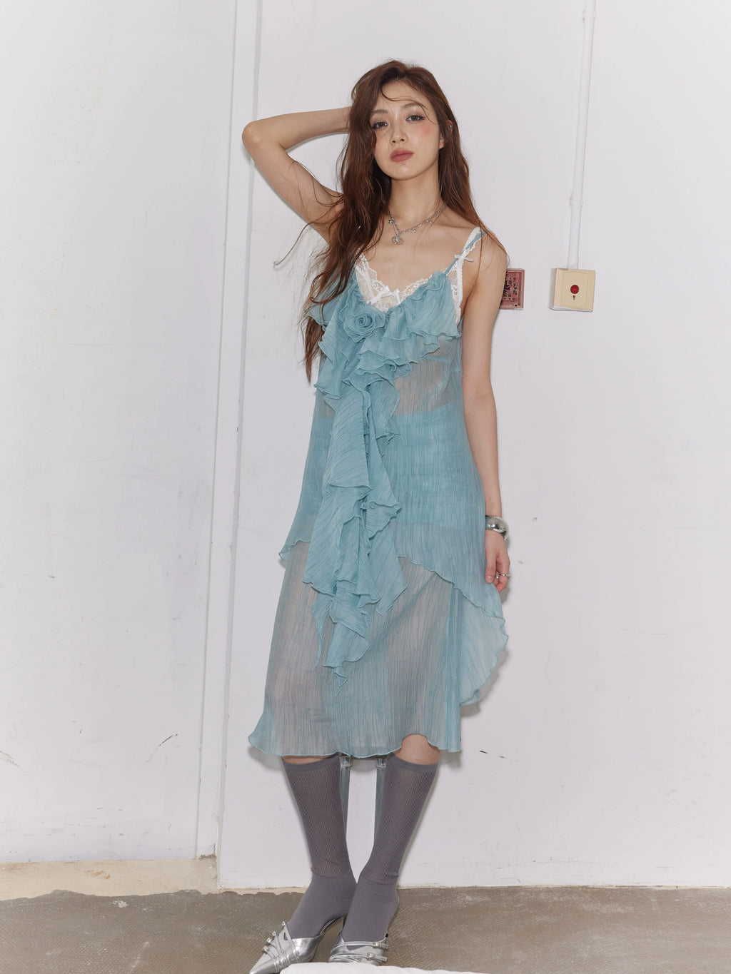 Mint Ruffle Set