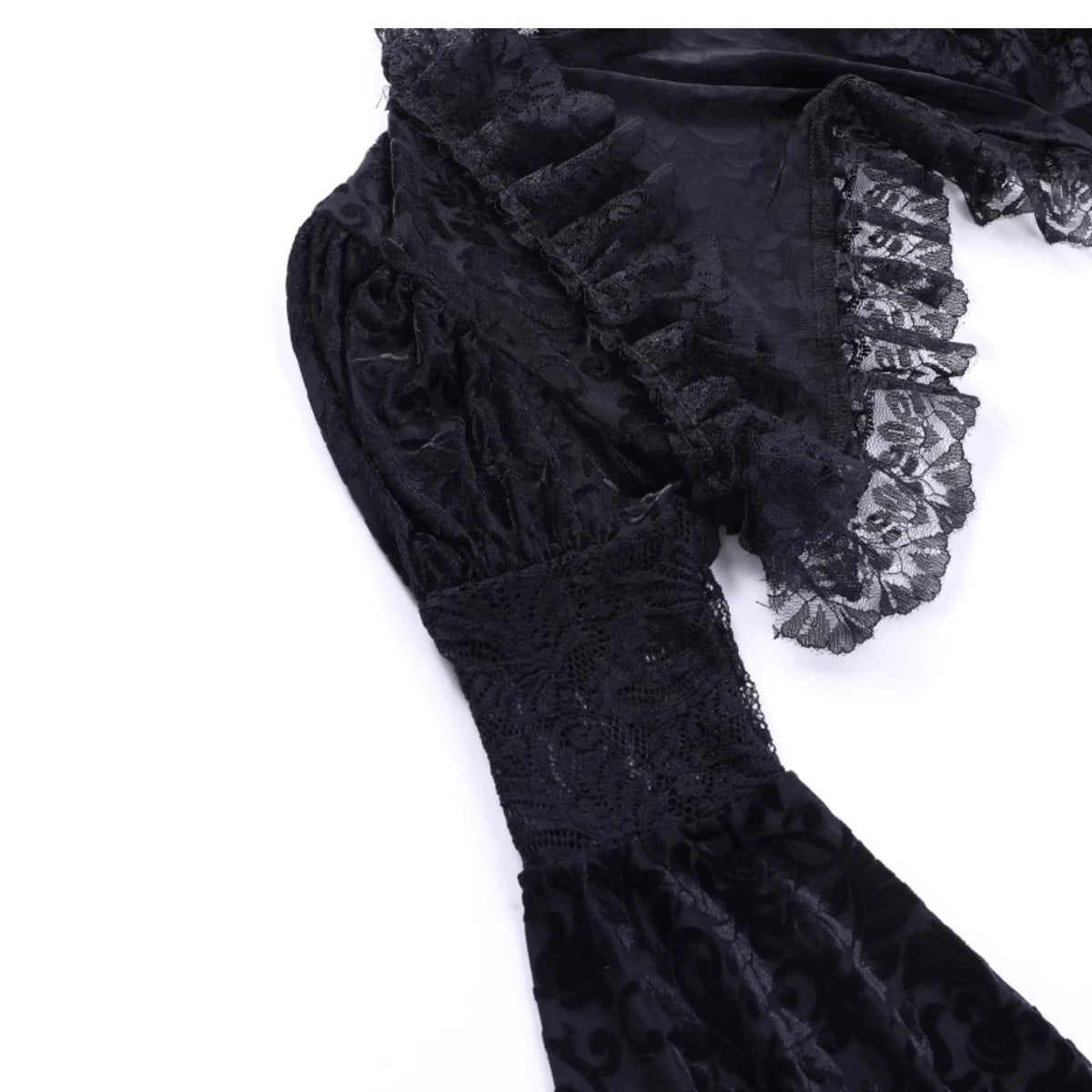 Black Velvet-Look Dress or Lace Bolero