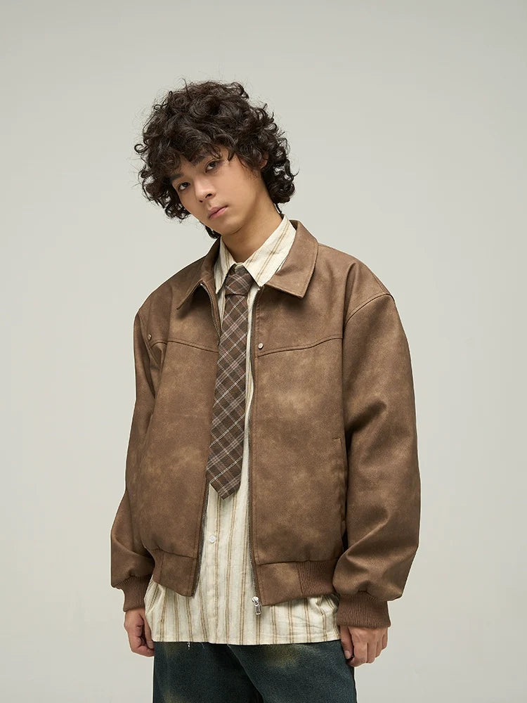 Vintage Faux Leather Jacket