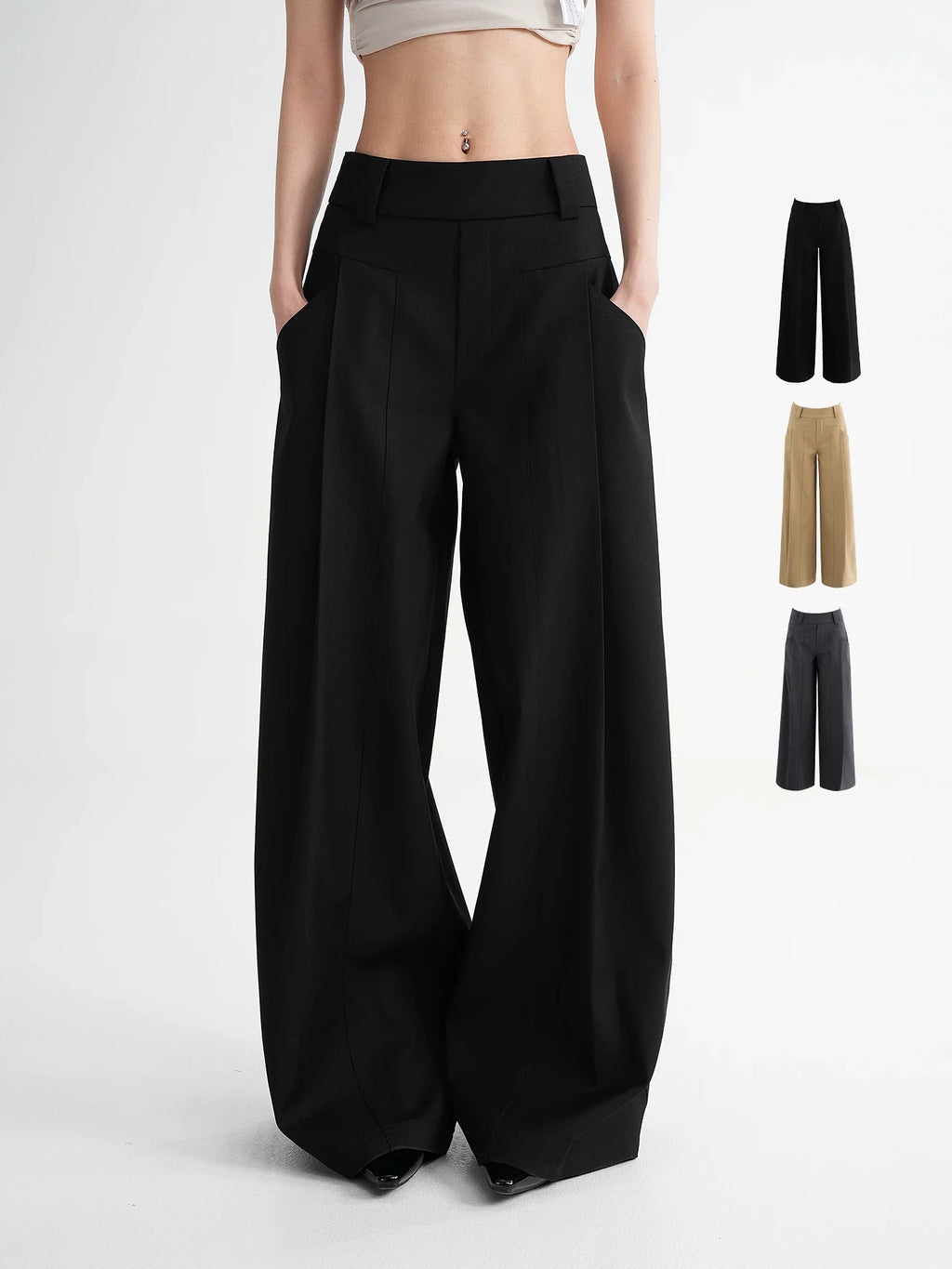 Aura High-Rise Tailored Pants