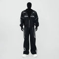 Noir Graphic Piping Moto Jacket and Pants Setup