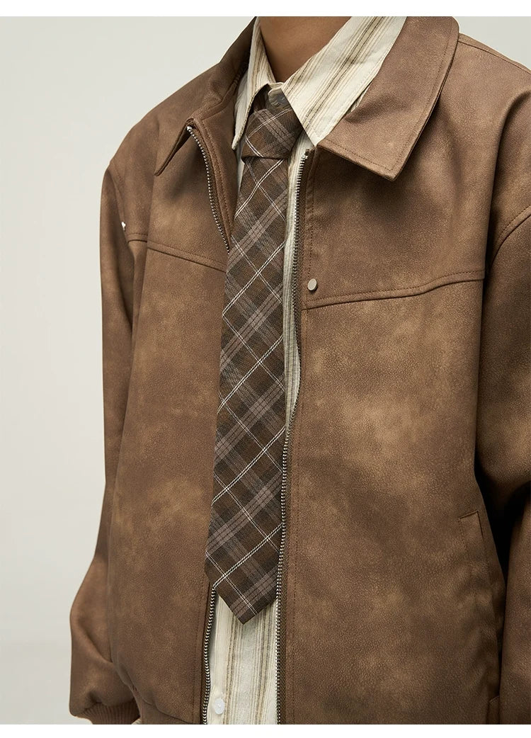 Vintage Faux Leather Jacket