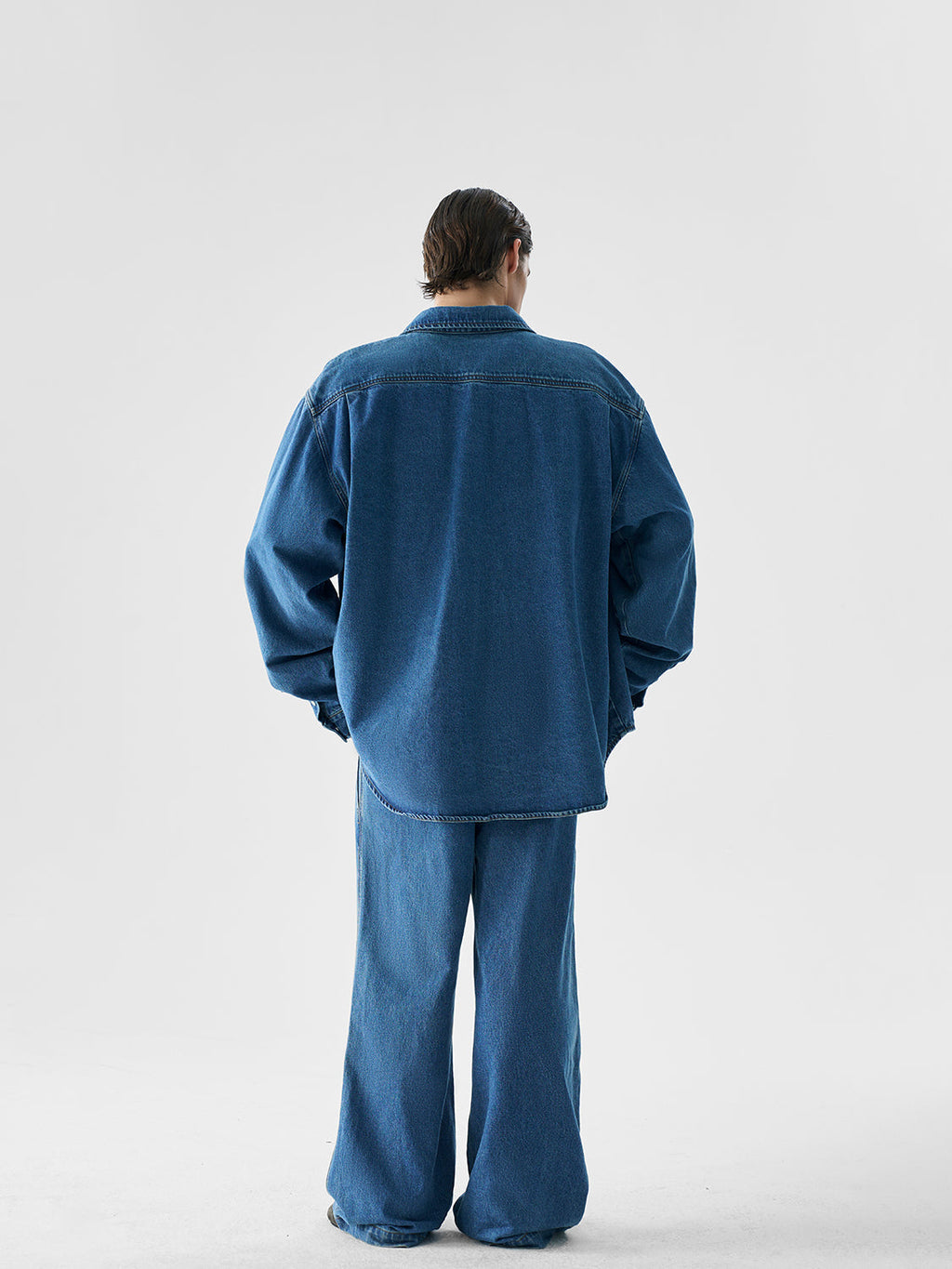 High-Quality Urban Relaxed Fit Denim Jacket and Pants Setup