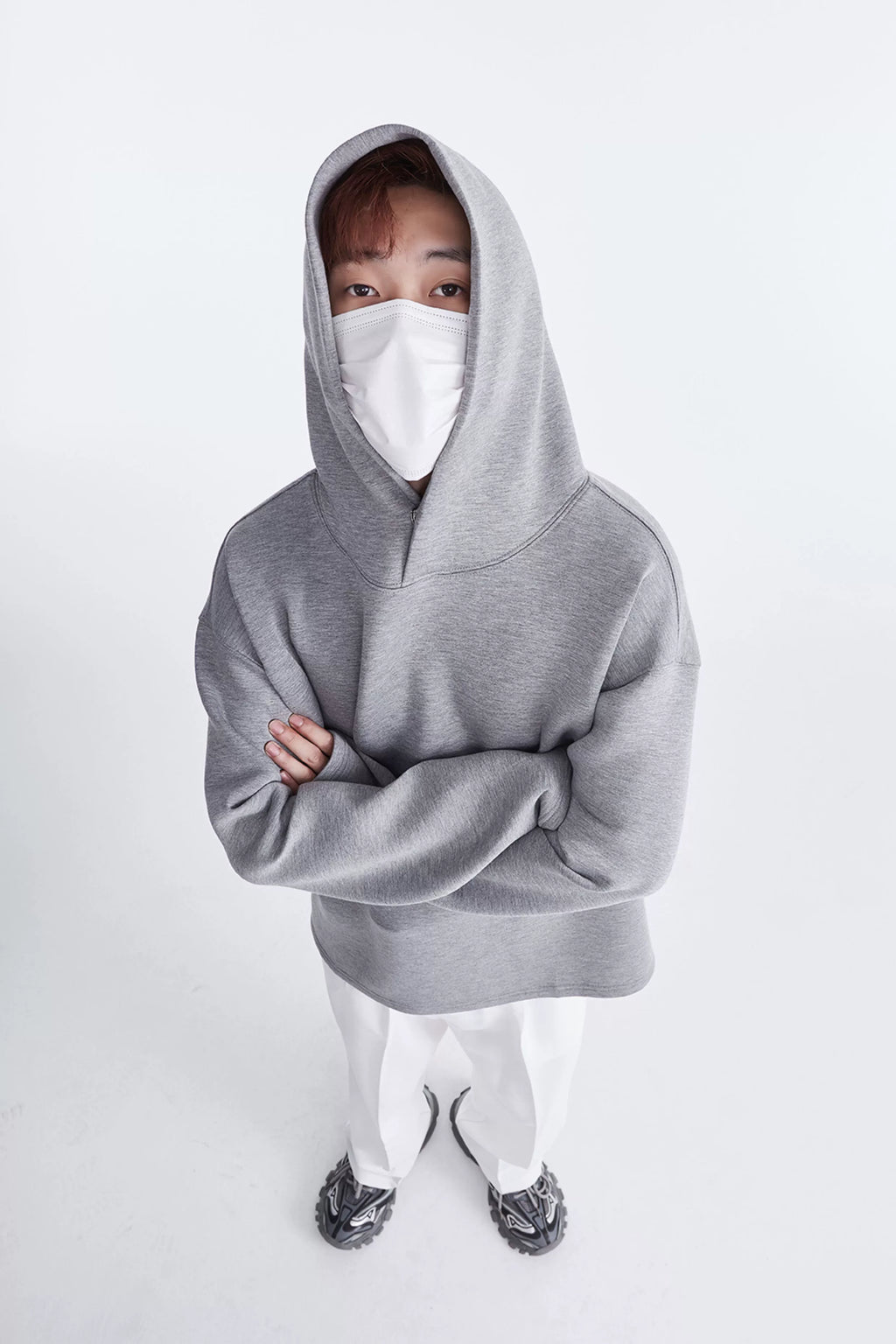 Oversized Fleece Hooded Sweatshirt