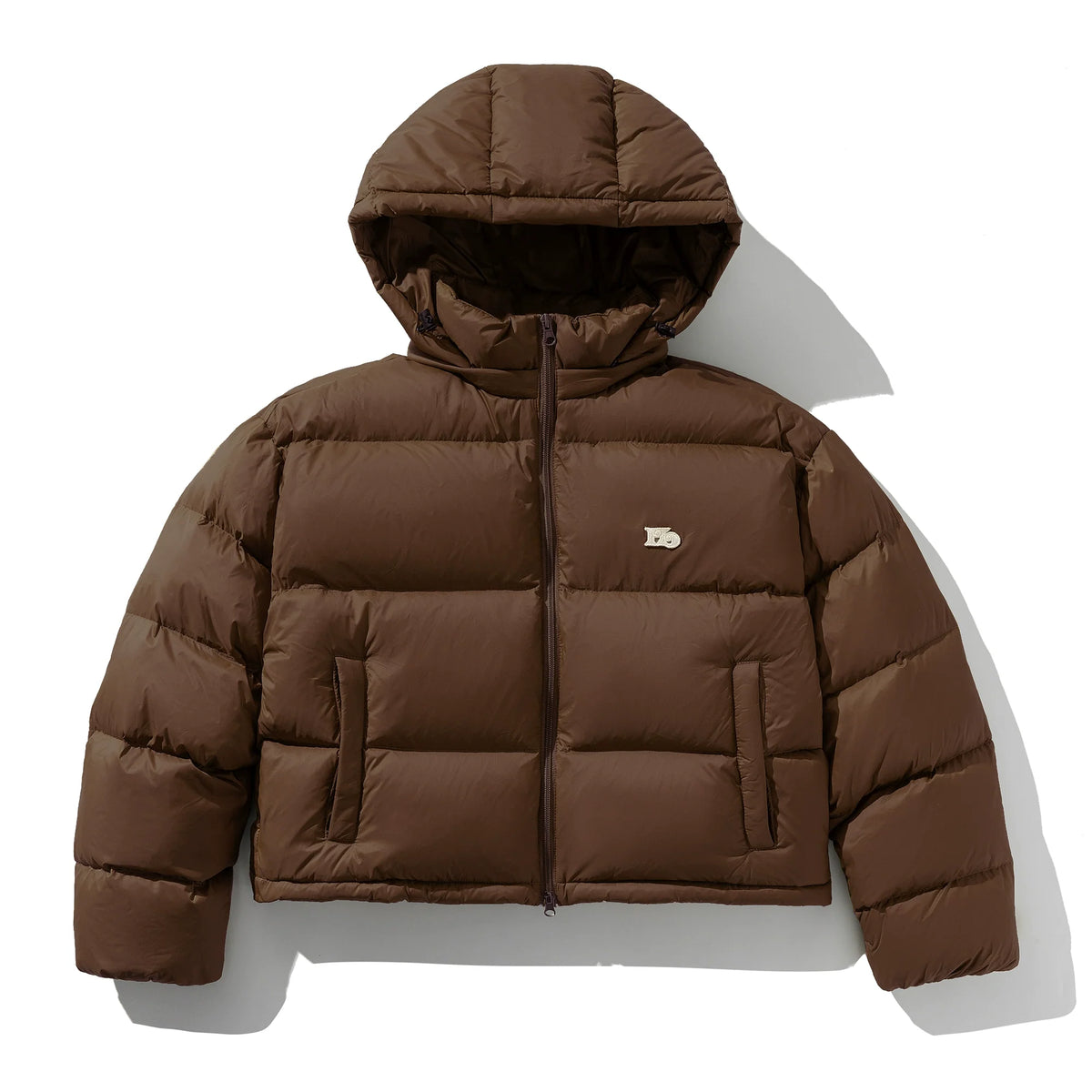 Stand Collar Hooded Short Down Jacket