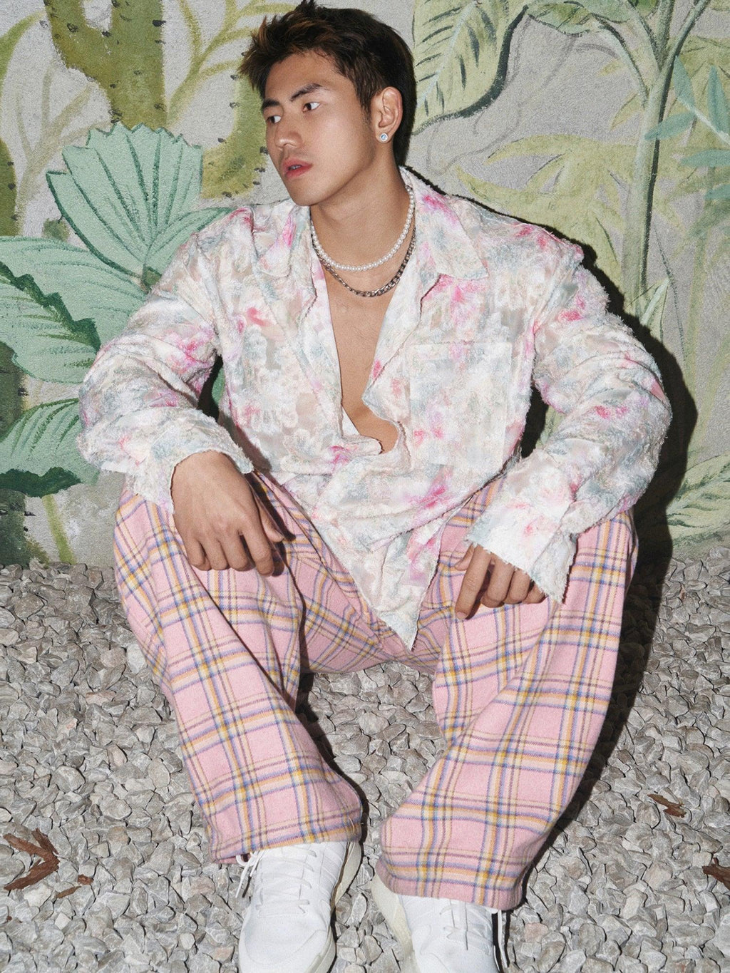 Floral Pastel Button-Up Shirt