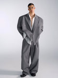 Oversized Modern Grey Jacket and Pants Setup