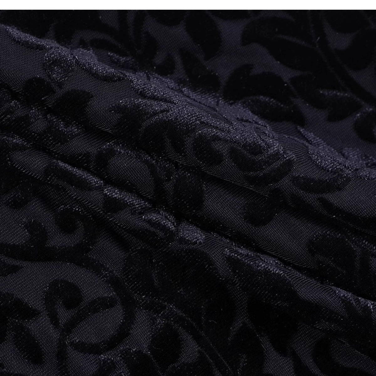 Black Velvet-Look Dress or Lace Bolero