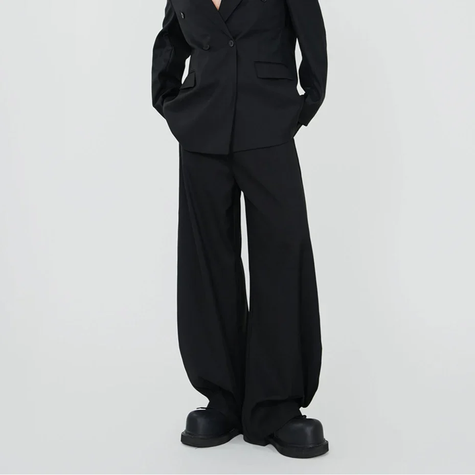 Monolith Draped Double Blazer and Pants Setup