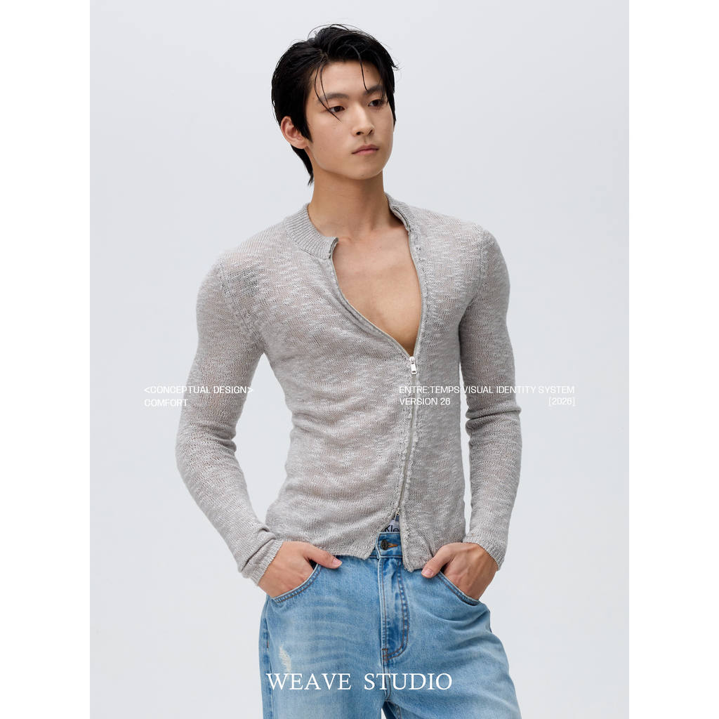 Sheen Second-Skin Zip Cardigan